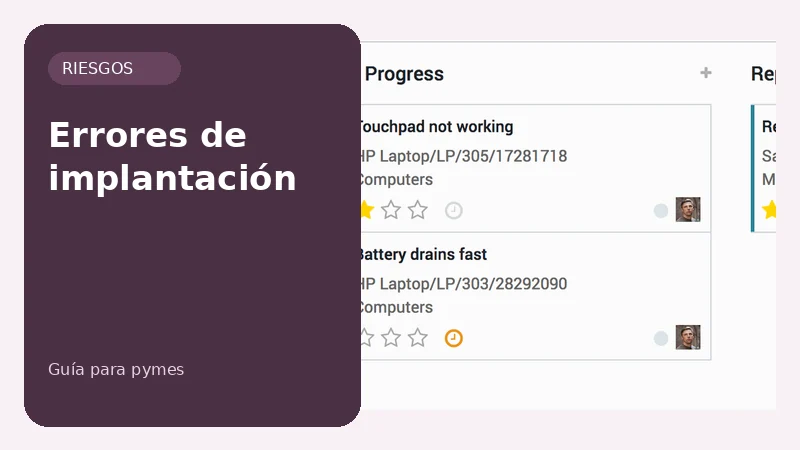 Errores al implantar Odoo